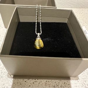 Made in Earth Hawk’s Eye Sterling Silver Necklace